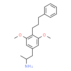 ChemSpider 2D Image | 1-[3,5-Dimethoxy-4-(3-phenylpropyl)phenyl]-2-propanamine | C20H27NO2