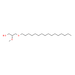 ChemSpider 2D Image | (2R)-3-(Hexadecyloxy)-2-methoxy-1-propanol | C20H42O3