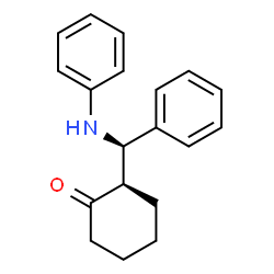 ChemSpider 2D Image | (2R)-2-[(R)-Anilino(phenyl)methyl]cyclohexanone | C19H21NO