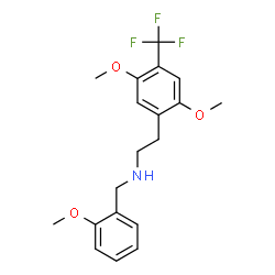 ChemSpider 2D Image | 2-(4-trifluoromethyl-2,5-dimethoxyphenyl)-N-[(2-methoxyphenyl)methyl]ethanamine | C19H22F3NO3