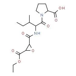ChemSpider 2D Image | N-{[3-(Ethoxycarbonyl)-2-oxiranyl]carbonyl}isoleucylproline | C17H26N2O7