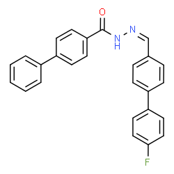 ChemSpider 2D Image | N'-[(Z)-(4'-Fluoro-4-biphenylyl)methylene]-4-biphenylcarbohydrazide | C26H19FN2O