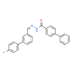 ChemSpider 2D Image | N'-[(Z)-(4'-Fluoro-3-biphenylyl)methylene]-4-biphenylcarbohydrazide | C26H19FN2O