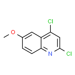ChemSpider 2D Image | 2,4-Dichloro-6-methoxyquinoline | C10H7Cl2NO