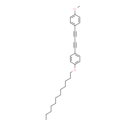 ChemSpider 2D Image | 1-(Dodecyloxy)-4-[4-(4-methoxyphenyl)-1,3-butadiyn-1-yl]benzene | C29H36O2