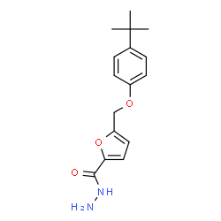 ChemSpider 2D Image | 5-[(4-tert-Butylphenoxy)methyl]-2-furohydrazide | C16H20N2O3