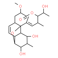 ChemSpider 2D Image | (18E)-4,6-Dihydroxy-16-(1-hydroxyethyl)-13-methoxy-5,17,19-trimethyl-2,15-dioxatetracyclo[9.8.0.0~1,7~.0~3,8~]nonadeca-9,18-dien-14-one | C23H34O7