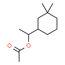 ChemSpider 2D Image | 1-(3,3-Dimethylcyclohexyl)ethyl acetate | C12H22O2
