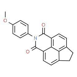 ChemSpider 2D Image | 2-(4-Methoxyphenyl)-6,7-dihydro-1H-indeno[6,7,1-def]isoquinoline-1,3(2H)-dione | C21H15NO3