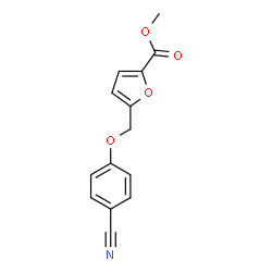 ChemSpider 2D Image | Methyl 5-[(4-cyanophenoxy)methyl]-2-furoate | C14H11NO4
