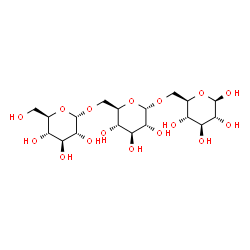 ChemSpider 2D Image | alpha-D-Glcp-(1->6)-alpha-D-Glcp-(1->6)-beta-D-Glcp | C18H32O16