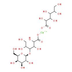 ChemSpider 2D Image | Calcium 4-O-beta-D-galactopyranosylhexonate hexonate (1:1:1) | C18H32CaO19