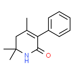 ChemSpider 2D Image | 4,6,6-Trimethyl-3-phenyl-5,6-dihydro-2(1H)-pyridinone | C14H17NO