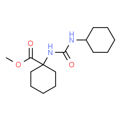 ChemSpider 2D Image | Methyl 1-[(cyclohexylcarbamoyl)amino]cyclohexanecarboxylate | C15H26N2O3