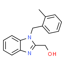 ChemSpider 2D Image | [1-(2-Methylbenzyl)-1H-benzimidazol-2-yl]methanol | C16H16N2O