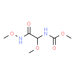 ChemSpider 2D Image | Methyl [1-methoxy-2-(methoxyamino)-2-oxoethyl]carbamate | C6H12N2O5