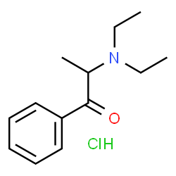 ChemSpider 2D Image | Diethylpropion Hydrochloride | C13H20ClNO