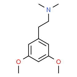 ChemSpider 2D Image | 2-(3,5-Dimethoxyphenyl)-N,N-dimethylethanamine | C12H19NO2