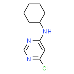 ChemSpider 2D Image | 4-Chloro-6-cyclohexylaminopyrimidine | C10H14ClN3