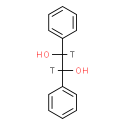 ChemSpider 2D Image | 1,2-Diphenyl-1,2-(~3~H_2_)ethanediol | C14H12T2O2