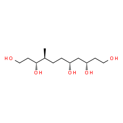 ChemSpider 2D Image | (3S,5R,8S,9R)-8-Methyl-1,3,5,9,11-undecanepentol | C12H26O5