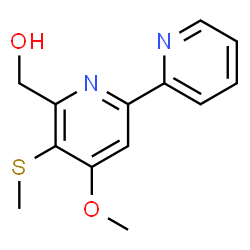 ChemSpider 2D Image | [4-Methoxy-5-(methylsulfanyl)-2,2'-bipyridin-6-yl]methanol | C13H14N2O2S