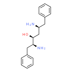 ChemSpider 2D Image | (2S,3S,5S)-2,5-Diamino-1,6-diphenyl-3-hexanol | C18H24N2O