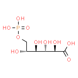 ChemSpider 2D Image | 6-O-Phosphono-D-gluconic acid | C6H13O10P