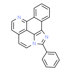 ChemSpider 2D Image | 2-Phenylbenzo[4,5]benzimidazo[6,7,1-ija][2,7]naphthyridine | C22H13N3