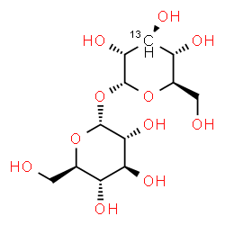 ChemSpider 2D Image | alpha-D-Glucopyranosyl alpha-D-(3-~13~C)glucopyranoside | C1113CH22O11