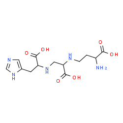 ChemSpider 2D Image | N-{2-[(3-Amino-3-carboxypropyl)amino]-2-carboxyethyl}histidine | C13H21N5O6