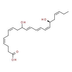 ChemSpider 2D Image | (4Z,7Z,11E,13E,15Z,17S,19Z)-10,17-Dihydroxy-4,7,11,13,15,19-docosahexaenoic acid | C22H32O4