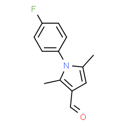 ChemSpider 2D Image | 1-(4-Fluorophenyl)-2,5-dimethyl-1H-pyrrole-3-carbaldehyde | C13H12FNO