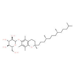 ChemSpider 2D Image | (2R)-2,5,7,8-Tetramethyl-2-[(4R,8R)-4,8,12-trimethyltridecyl]-3,4-dihydro-2H-chromen-6-yl D-glucopyranoside | C35H60O7