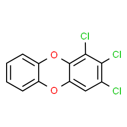 ChemSpider 2D Image | 1,2,3-Trichlorooxanthrene | C12H5Cl3O2