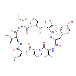 ChemSpider 2D Image | Hymenistatin | C47H72N8O9
