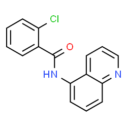 ChemSpider 2D Image | 2-Chloro-N-(5-quinolinyl)benzamide | C16H11ClN2O