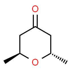ChemSpider 2D Image | (2S,6S)-2,6-Dimethyltetrahydro-4H-pyran-4-one | C7H12O2