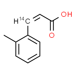 ChemSpider 2D Image | (2Z)-3-(2-Methylphenyl)(3-~14~C)-2-propenoic acid | C914CH10O2