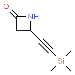 ChemSpider 2D Image | 4-[(Trimethylsilyl)ethynyl]-2-azetidinone | C8H13NOSi