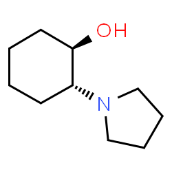 ChemSpider 2D Image | (1R,2R)-2-(1-Pyrrolidinyl)cyclohexanol | C10H19NO