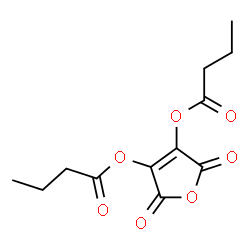 ChemSpider 2D Image | 2,5-Dioxo-2,5-dihydrofuran-3,4-diyl dibutanoate | C12H14O7