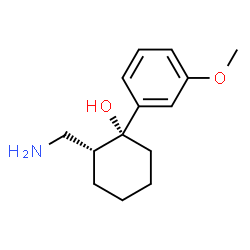 ChemSpider 2D Image | (1R,2R)-2-(Aminomethyl)-1-(3-methoxyphenyl)cyclohexanol | C14H21NO2