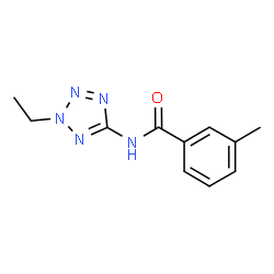 ChemSpider 2D Image | N-(2-Ethyl-2H-tetrazol-5-yl)-3-methylbenzamide | C11H13N5O