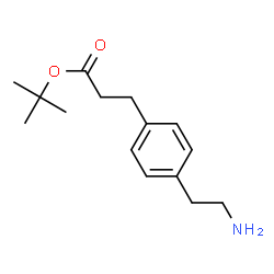 ChemSpider 2D Image | TERT-BUTYL 3-[4-(2-AMINOETHYL)PHENYL]PROPANOATE | C15H23NO2