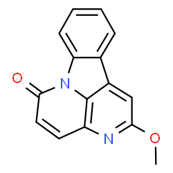 ChemSpider 2D Image | 2-Methoxy-6H-indolo[3,2,1-de][1,5]naphthyridin-6-one | C15H10N2O2
