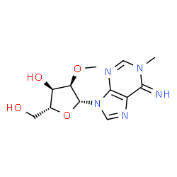 ChemSpider 2D Image | 1-Methyl-2'-O-methyladenosine | C12H17N5O4