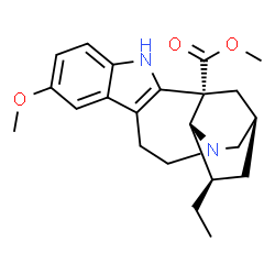 ChemSpider 2D Image | Methyl (4alpha,5beta,18beta)-12-methoxyibogamine-18-carboxylate | C22H28N2O3