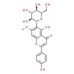 ChemSpider 2D Image | (1R)-1,5-Anhydro-1-[5-hydroxy-2-(4-hydroxyphenyl)-7-methoxy-4-oxo-4H-chromen-6-yl]-L-glucitol | C22H22O10
