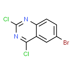 ChemSpider 2D Image | 6-Bromo-2,4-dichloroquinazoline | C8H3BrCl2N2